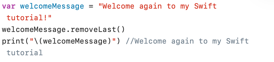 removeLast()