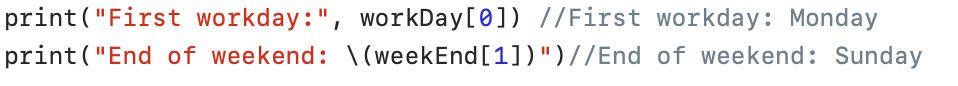 assign array element